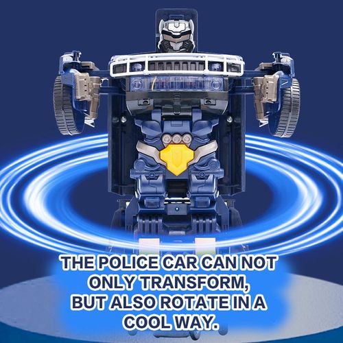 2-in-1 Transforming Police Robot Car