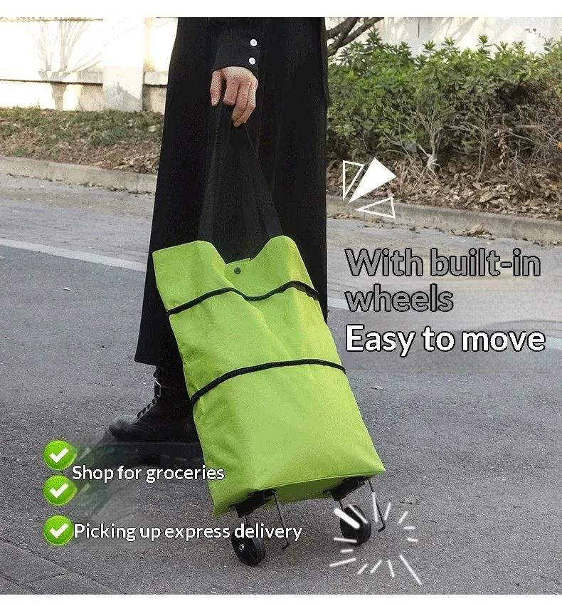 Foldable Shopping Cart with Wheels