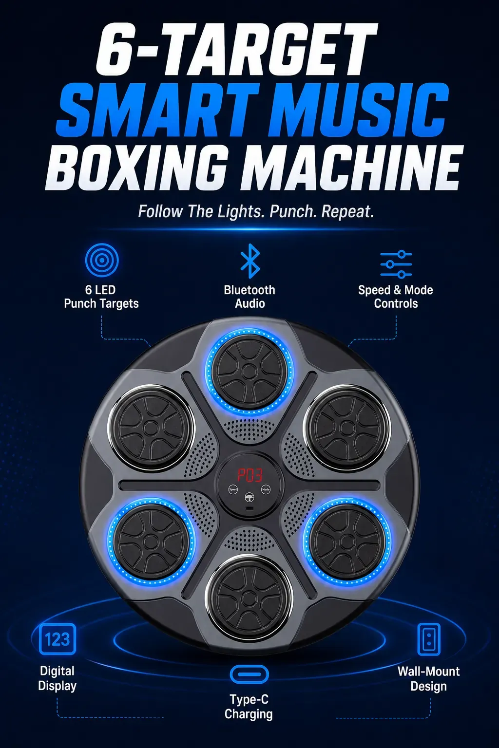 Buy a Music Boxing Machine, Get a Desktop Boxing Ball FREE