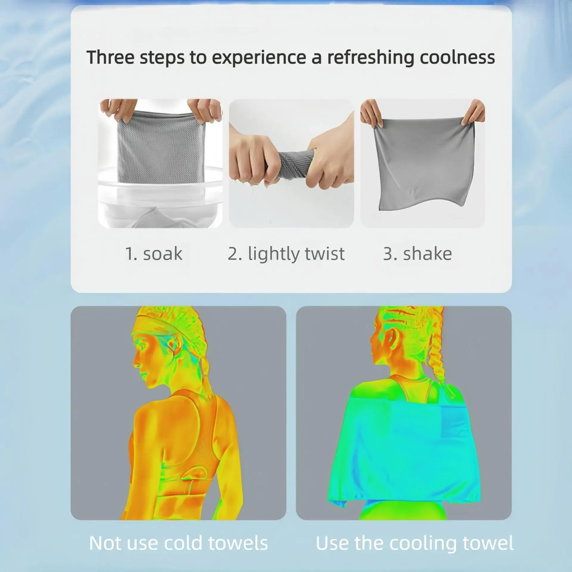 Portable Ice Silk Cooling Towel