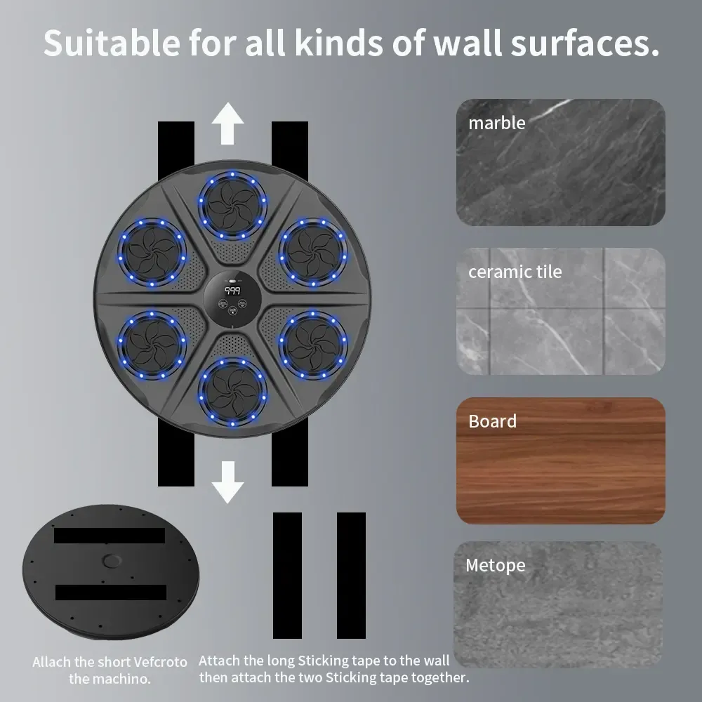 6-Target Music Boxing Machine