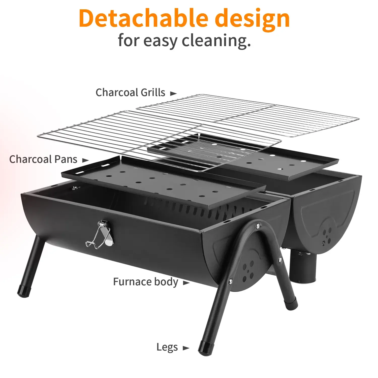 Portable Charcoal BBQ Grill in Ghana | Double-Sided Outdoor Grill
