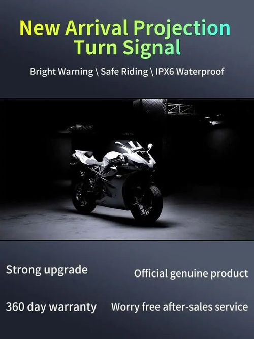 Electric Motorcycle Steering Projector Light