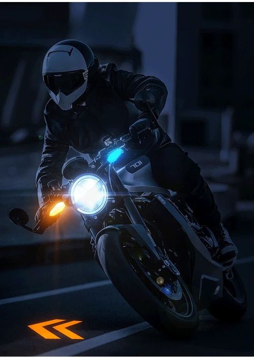 Electric Motorcycle Steering Projector Light