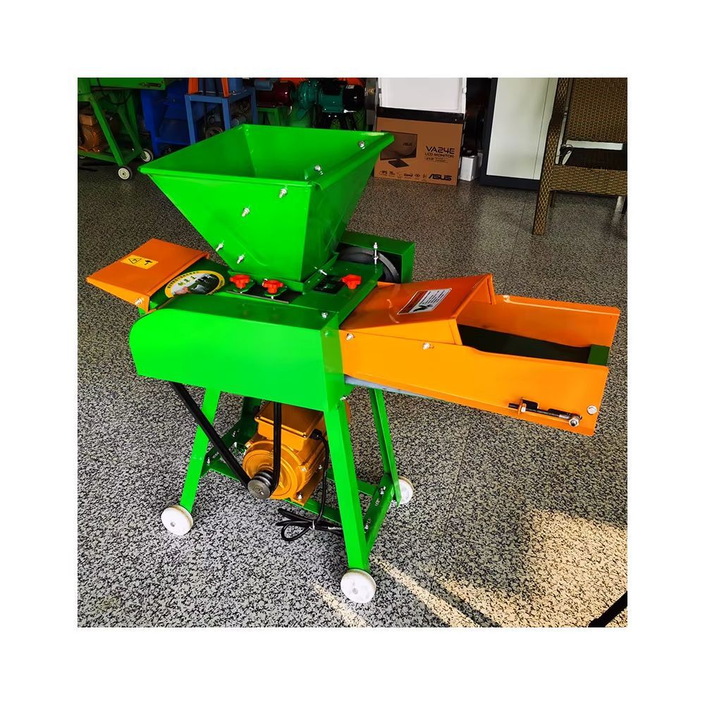 (2025 newest with gasoline engine)Multi-functional Chaff Cutter Animal Feed Chopper Chaff Cutter Machine