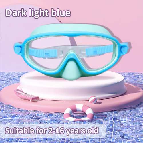 🏊‍♀️HD children's large frame waterproof and anti-fog swimming goggles