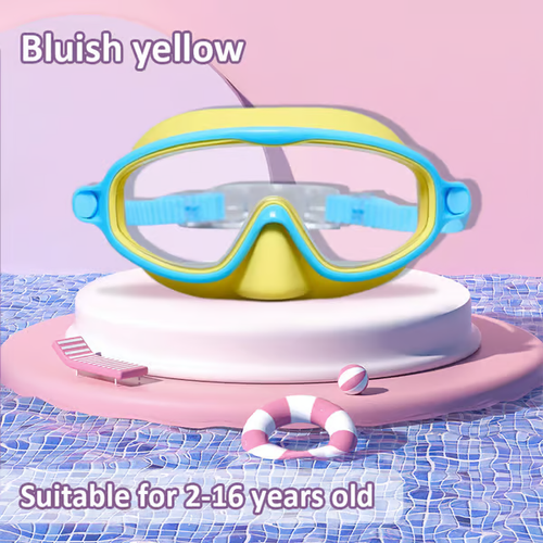 🏊‍♀️HD children's large frame waterproof and anti-fog swimming goggles