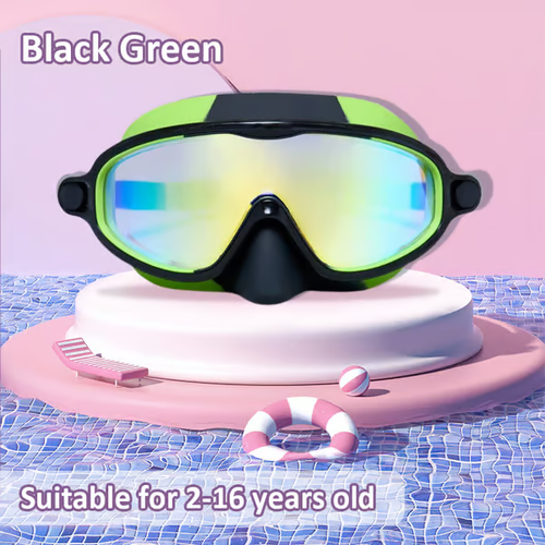 🏊‍♀️HD children's large frame waterproof and anti-fog swimming goggles