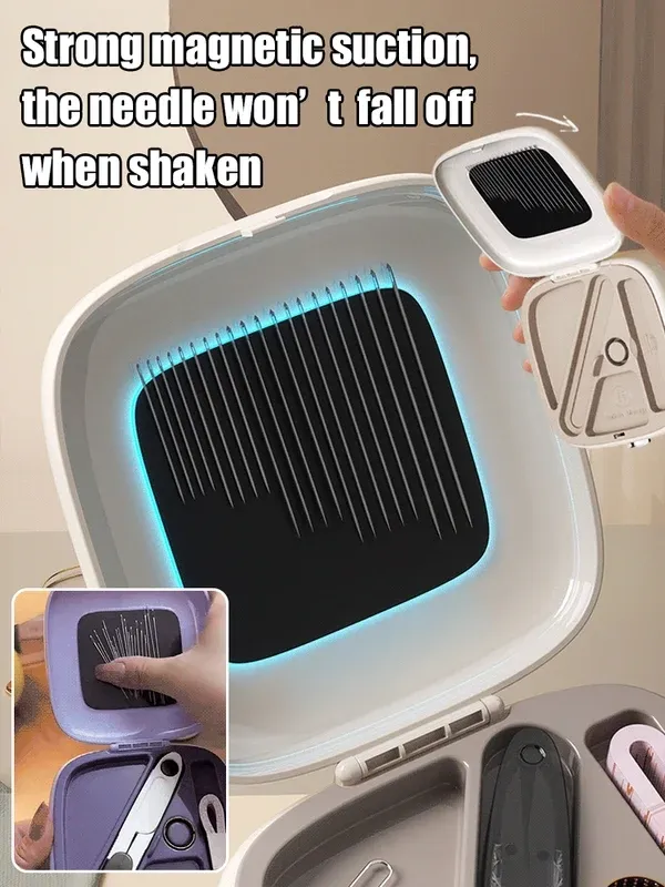 ⏳Magnetic Needle and Thread Box Set🧵（Purple）