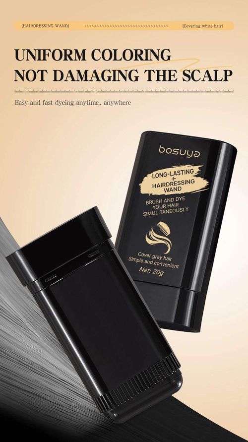 Hair straightener for covering grey hair – single-use colour-fast hair dye