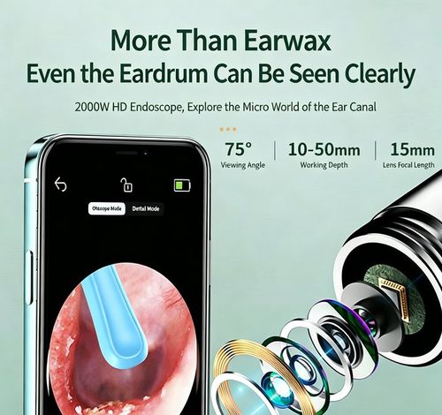 Transparent ear scoop