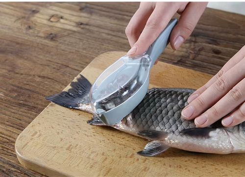 Fish Scales Graters Scraper Fish Cleaning Tool Scraping Scales Device With Cover Home Kitchen Cooking Fishing Tool Pesca Tackle