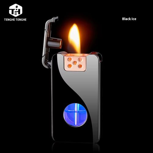 New Charging Smart Induction Voice Activated Shake Kerosene Lighter Creative Red Tide Design Metal Voice Control Tremble Lighter