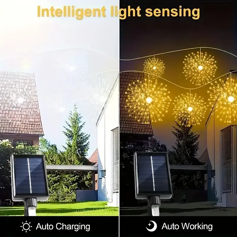 Solar Fireworks Light