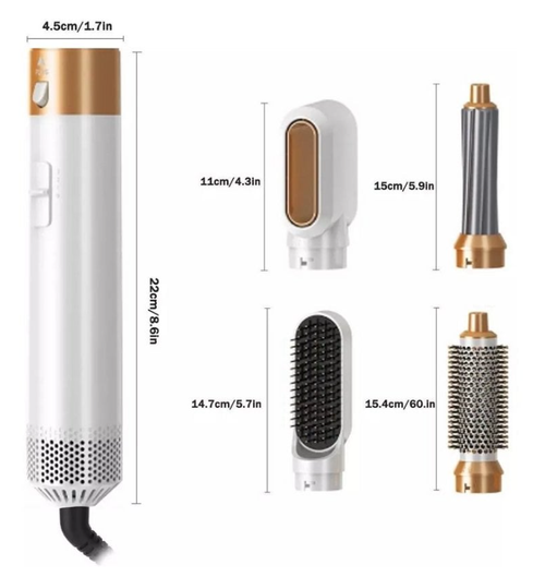 New Five-In-One Hot Air Comb Automatic Curling Iron