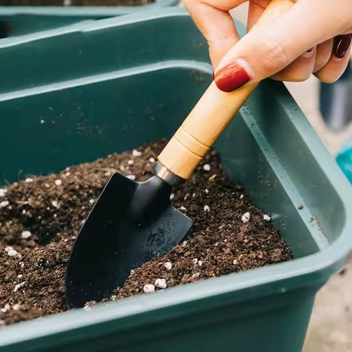 Sunshine Mini Garden Tools Set 3pcs Gardening Kit with Shovel and Rake Durable Wooden Handle, Perfect for Potted Flowers