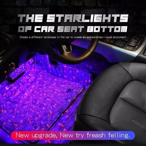 Car Light Emitting Diode Atmospheric Strip Light RGB Star DJ Music Ambient Sound Active Function Remote Sound Control Laser Indoor Footlights