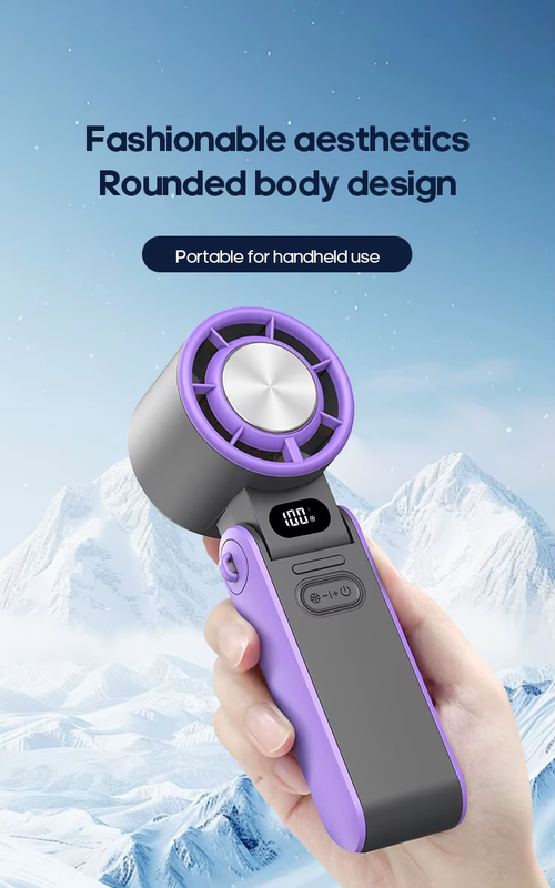 3600 mAh rechargeable fan and cooling hand fan cooler portable electric high speed outdoor mini air cooling turbo fan