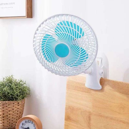 High Quality Portable Plastic Housing Shake Head Three-Leaf Folding Table Clip Fan