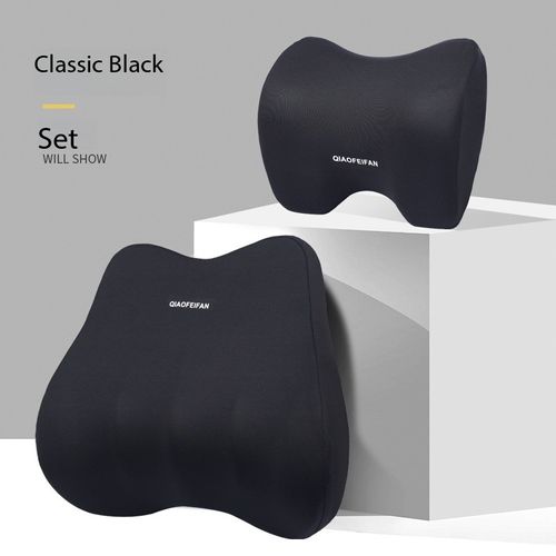 Premium Memory Foam Car Headrest Lumbar Support Pillow Memory Foam Car Lumbar Cushion Car Headrest Neck Support Pillow Seat Cushion