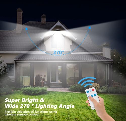 LED Solar Light Outdoor Motion Sensor Body Sensor Adjustable Head IP65 Waterproof Multi-Purpose Solar Wall Sconce