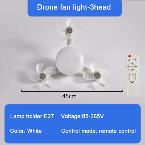 Modern Creative Low Floor Motor 50-60W Ceiling Lamp with Remote Control Simple Quiet Ceiling Fan with LED Lights Home Decor