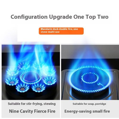 Modern Kitchen Countertop LPG Dual-Burner Gas Stove