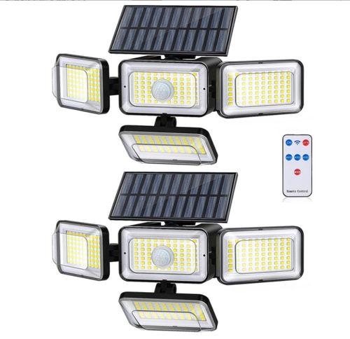 LED Solar Light Outdoor Motion Sensor Body Sensor Adjustable Head IP65 Waterproof Multi-Purpose Solar Wall Sconce