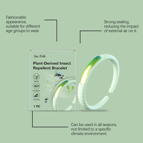 Jue-Fish Mosquito Repellent Bracelet Daily Gentle Outdoor Portable Fresh Home Travel Kids Bite-Proof Bracelet