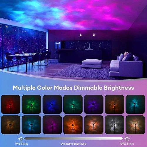 USB wave dynamic water ripple pattern multicolor bedroom decoration northern night light projector aurora borealis light