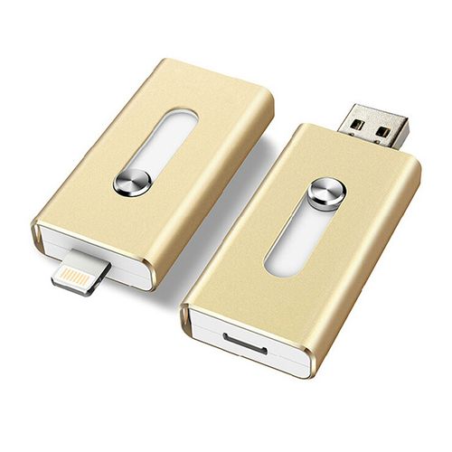 Slide-out metal USB drive compatible with Android devices featuring Type-C port, offering 128GB of storage capacity.