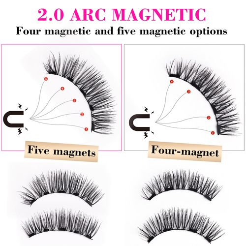 Glue-Free Super Natural 4 Magnetic 3D Magnetic Lashes