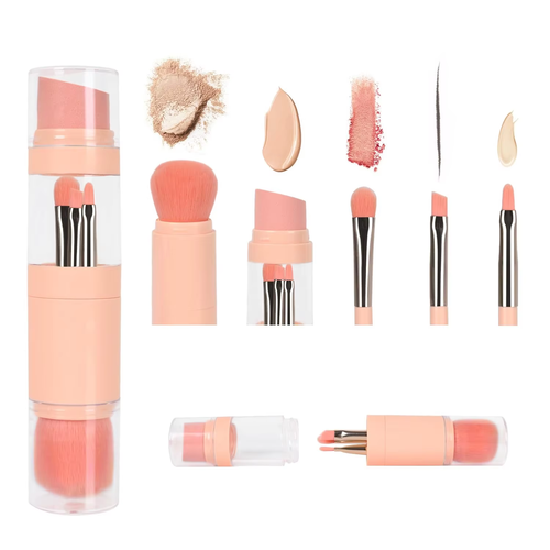 5 in 1 Makeup Brush Portable Makeup Brush Foundation Concealer Eye Shadow Eyebrow Lip Beauty Tool