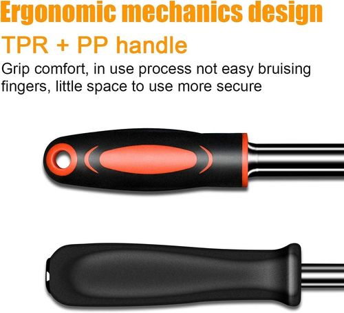 46-Pieces 1*4 Inch Drive Socket Ratchet Wrench Set Metric Bit Socket Extension Bar Hand Tools Case Pack Auto Repair Garden Use