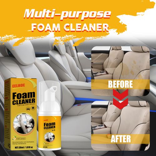 EELHOE Car Steering Wheel Foam Cleaner Leather Seat Cleaning Multi-Functional Interior Cleaner