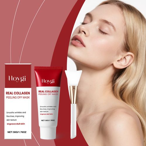 Hoygi Collagen Peel-Off Mask Gently exfoliates facial skin, hydrates and moisturizes, refines and nourishes the skin.
