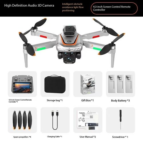 M3 Follow Me Brushless Motor Folding Quadcopter Drone Toy with HD and Auto Turn Obstacle Avoidance