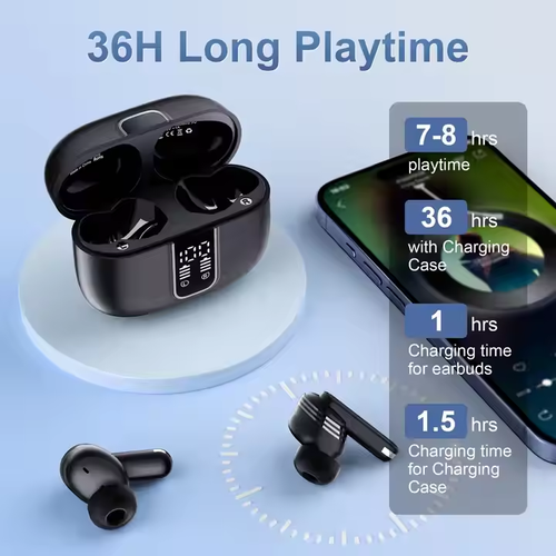 2025 New Trendy Y40 ANC+ENC Wireless Earbuds for Music and Call Noise Reduction Earphone Multiple Modes Stunning Sound Quality