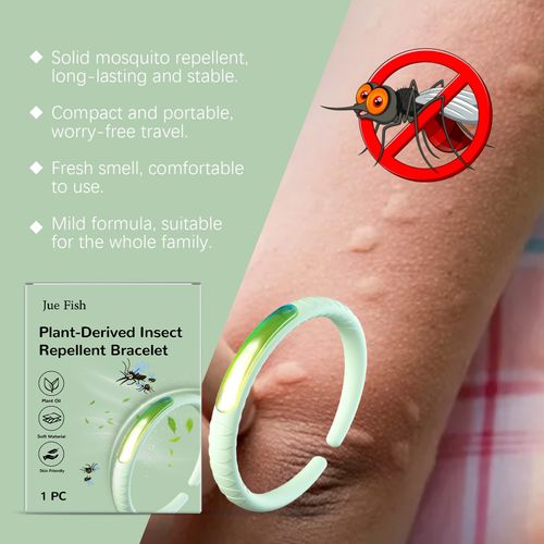 Jue-Fish Mosquito Repellent Bracelet Daily Gentle Outdoor Portable Fresh Home Travel Kids Bite-Proof Bracelet