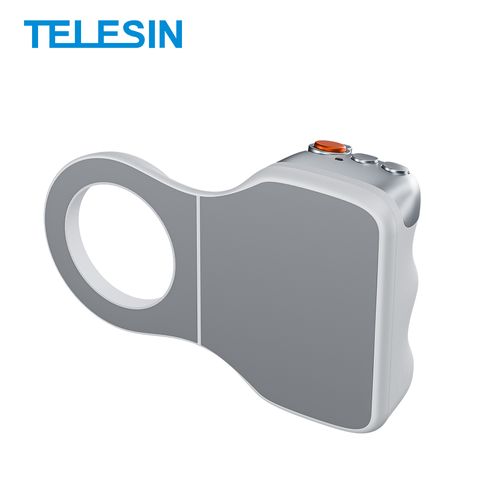 TELESIN Cell Phone Camera Grip Handle with Wireless Shutter Remote Fill Light for iPhone Android Magnetic Cell Phone Camera Grip