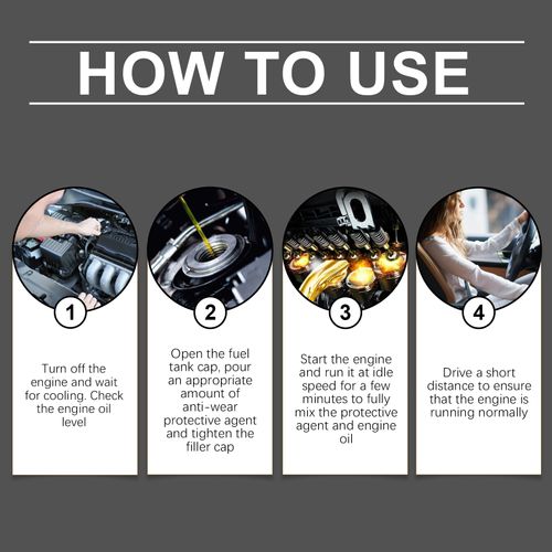 Rayhong Engine Anti-wear Protective Agent Noise Reduction Anti-vibration Anti-rust Car Maintenance Engine Protective Agent