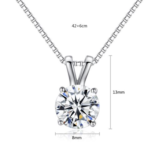 Fine Jewelry Classic Diamond Pendant White