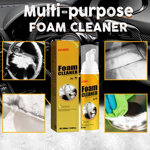 EELHOE Car Steering Wheel Foam Cleaner Leather Seat Cleaning Multi-Functional Interior Cleaner
