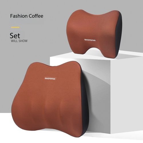 Premium Memory Foam Car Headrest Lumbar Support Pillow Memory Foam Car Lumbar Cushion Car Headrest Neck Support Pillow Seat Cushion
