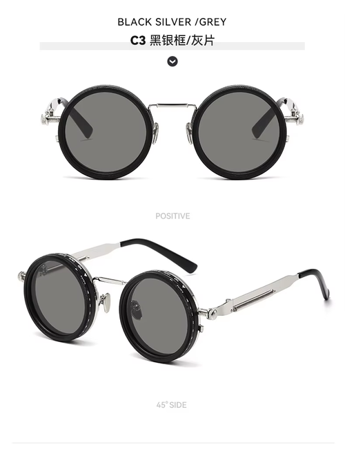High End 9 Stops Nd Filter Adjustable Tint Sunglasses Uv400 Round Punk Camera Aperture Lens Fishing Driving Polarized Sunglasses