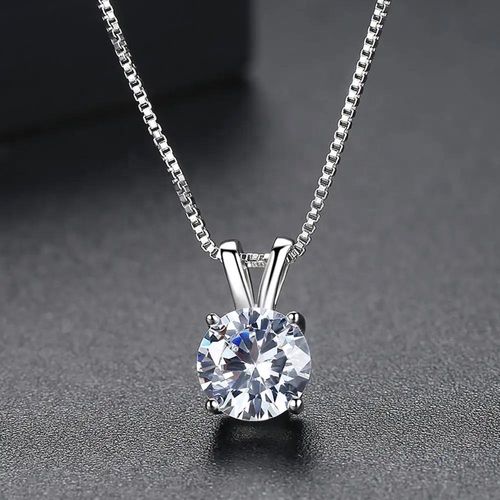 Fine Jewelry Classic Diamond Pendant White