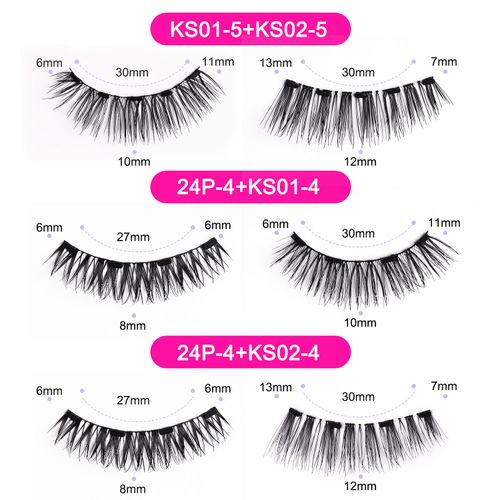 Glue-Free Super Natural 4 Magnetic 3D Magnetic Lashes