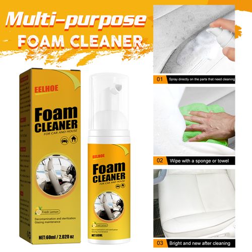 EELHOE Car Steering Wheel Foam Cleaner Leather Seat Cleaning Multi-Functional Interior Cleaner