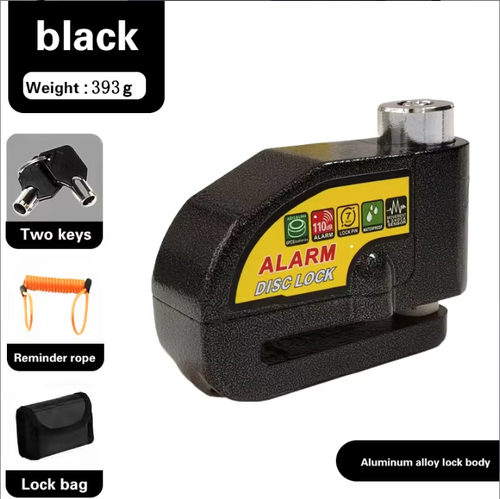 Aluminum alloy waterproof anti-theft security electric bicycle scooter motor brake motorcycle alarm disc locks