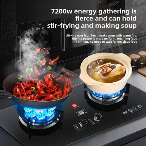 Modern Kitchen Countertop LPG Dual-Burner Gas Stove